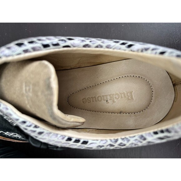 Buckhouse Sneaker Dominy 100% Cowhide Lining Snakeskin Sonnie Style Women Size 8 - Picture 5 of 9